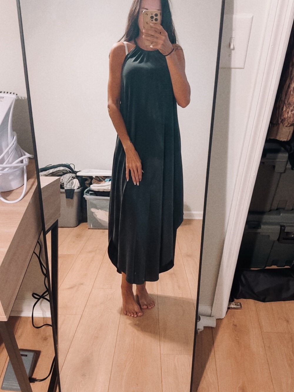 double zero black flowy dress